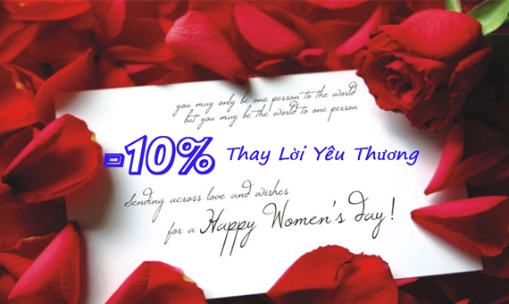 KHUYẾN MÃI CHÀO MỪNG 8-3