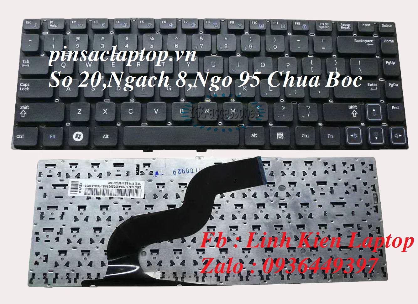 Bàn Phím - Keyboard Laptop Samsung R408 Series
