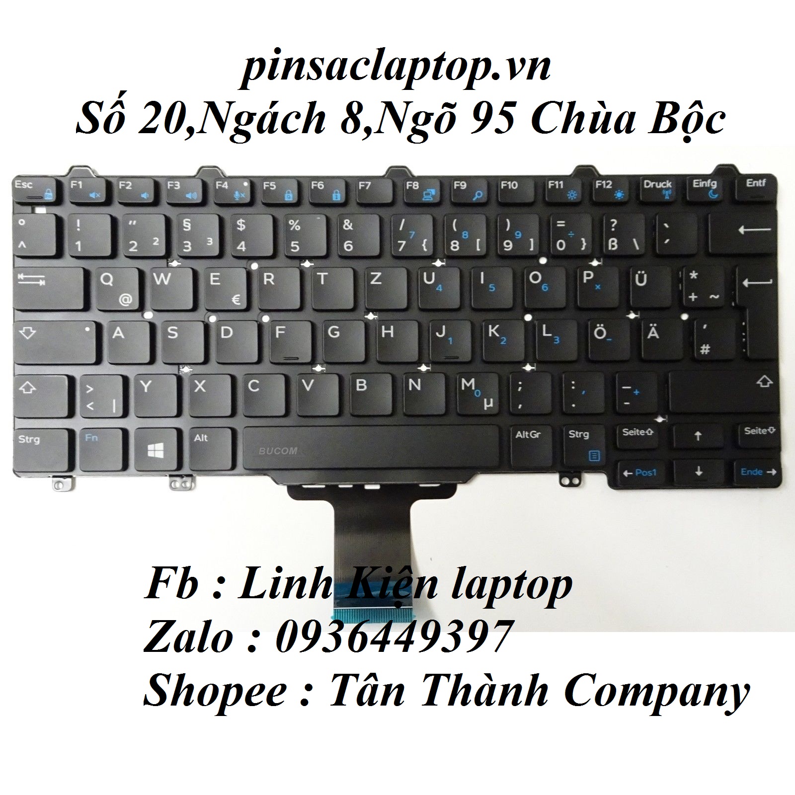 Bàn Phím - Keyboard Laptop Dell Latitude E5480