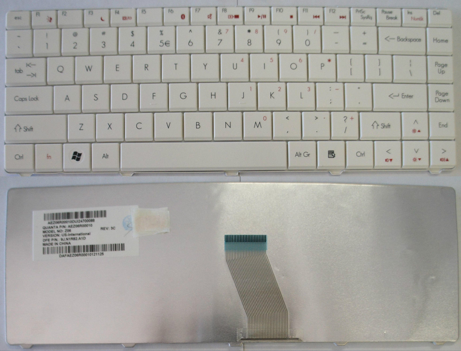 Bàn Phím Laptop Acer D725 D525 Bàn Phím Laptop Acer D725 D525