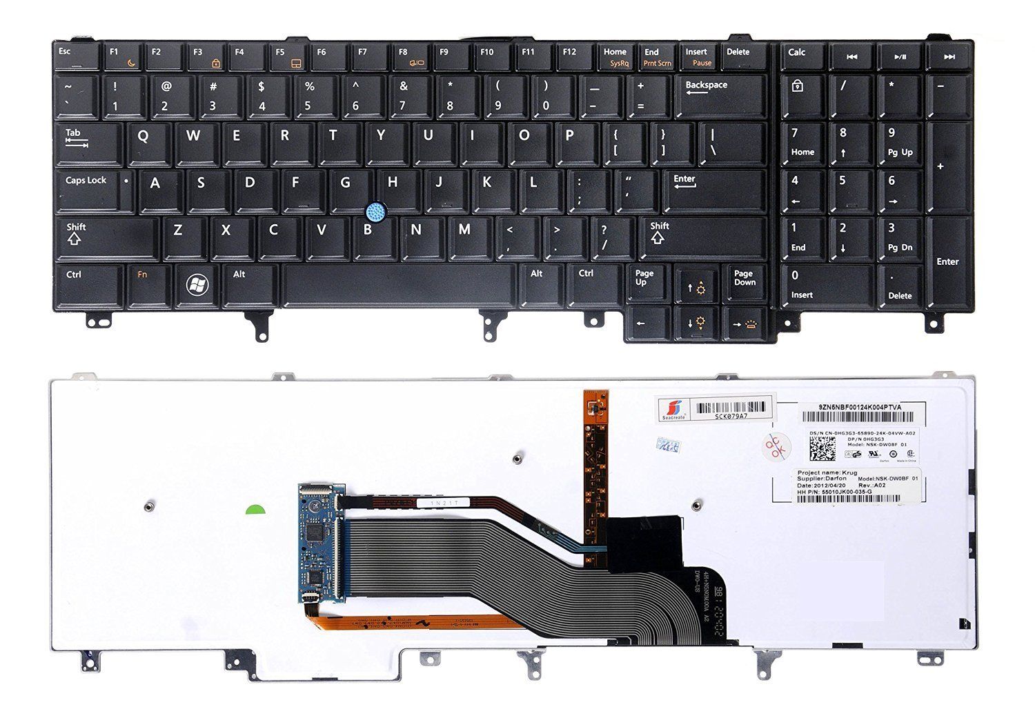 Bàn Phím keyboard Laptop Dell M4800 có đèn led Bàn Phím Laptop Dell M4800 có đèn led