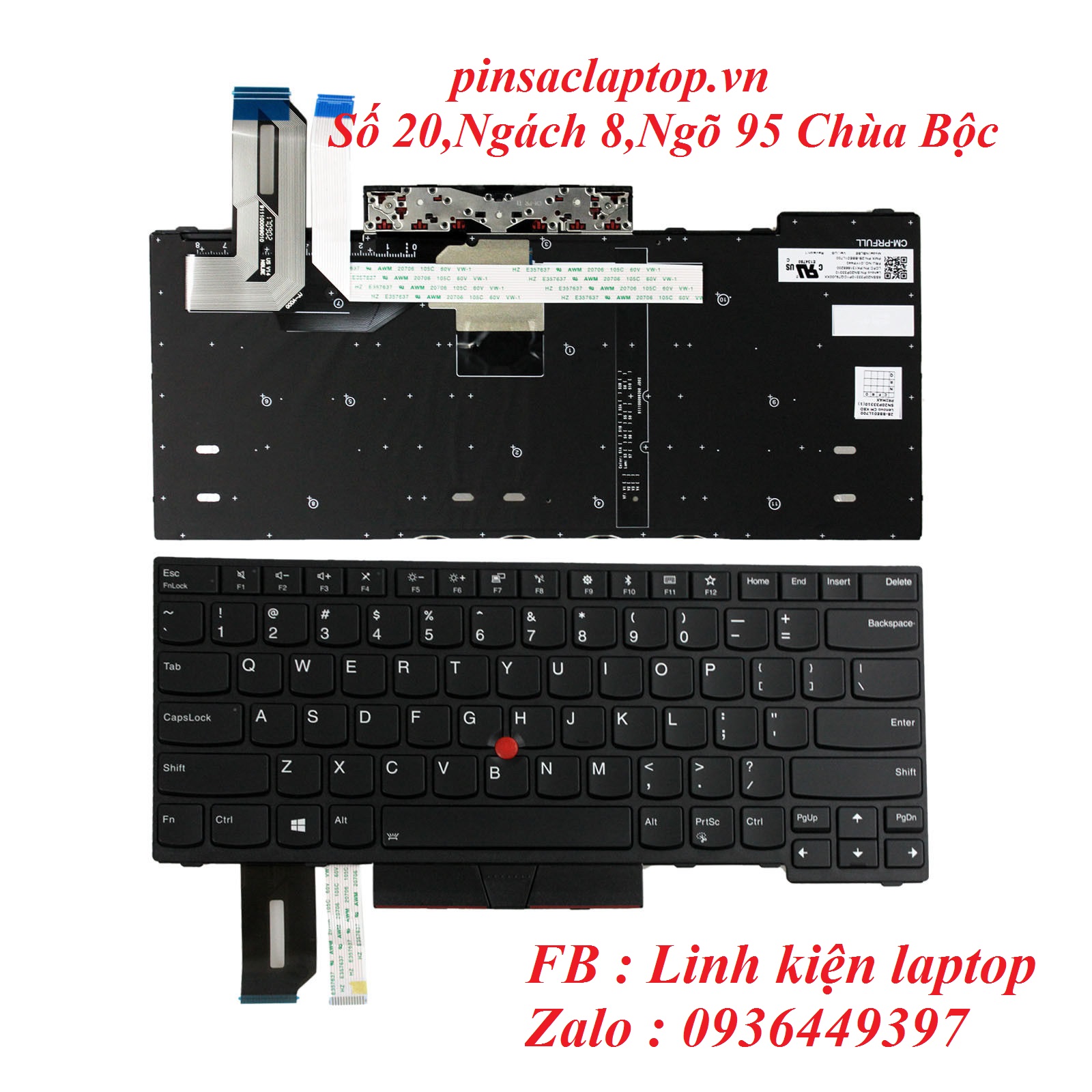 Bàn phím - Keyboard Lenovo ThinkPad L380, L380 Yoga
