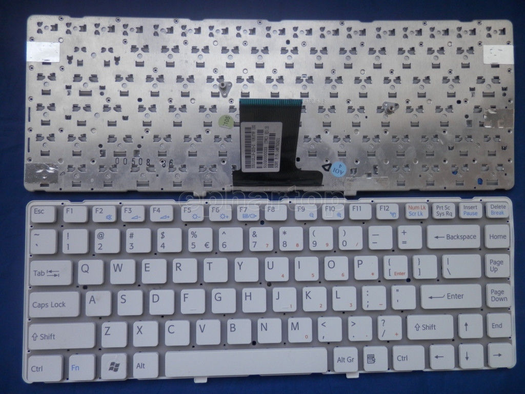 Bàn Phím Keyboard Laptop Sony Vaio VPC EA màu trắng Bàn Phím Sony Vaio VPC EA màu trắng