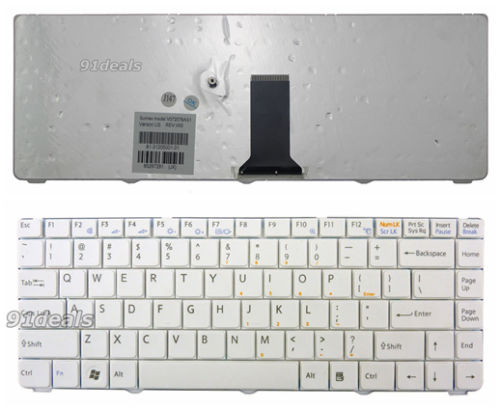 Bàn Phím Keyboard Laptop Sony Vaio PCG-7113L màu trắng Bàn Phím Keyboard Laptop Sony Vaio PCG-7113L màu trắng