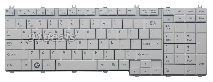 Bàn phím Toshiba Satellite L510 màu trắng