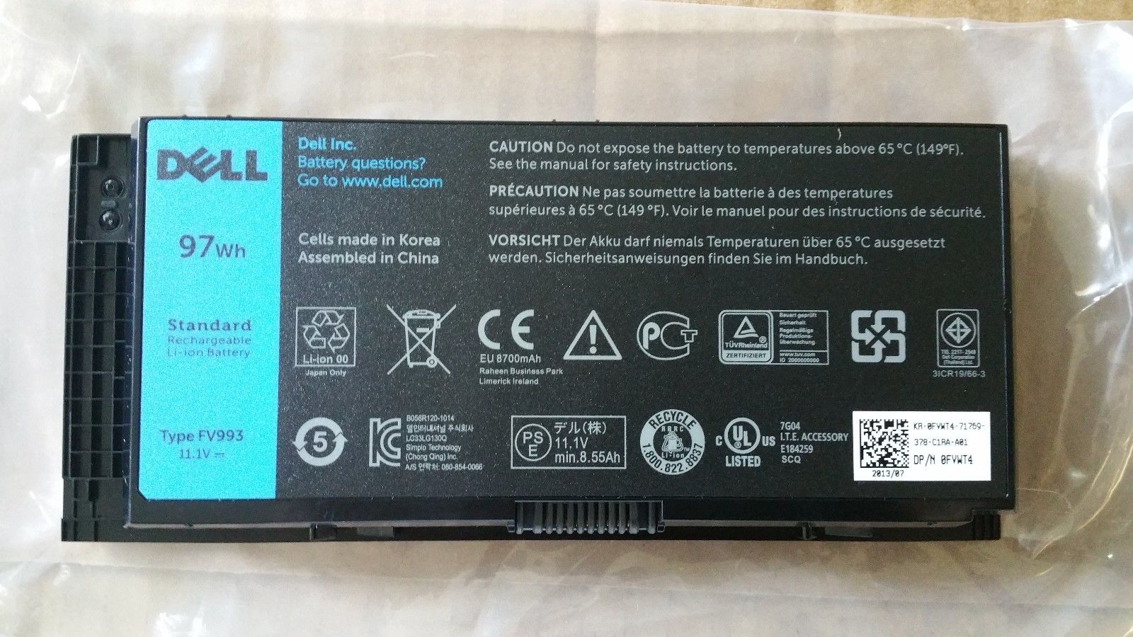 Pin Dell  Precision M4600