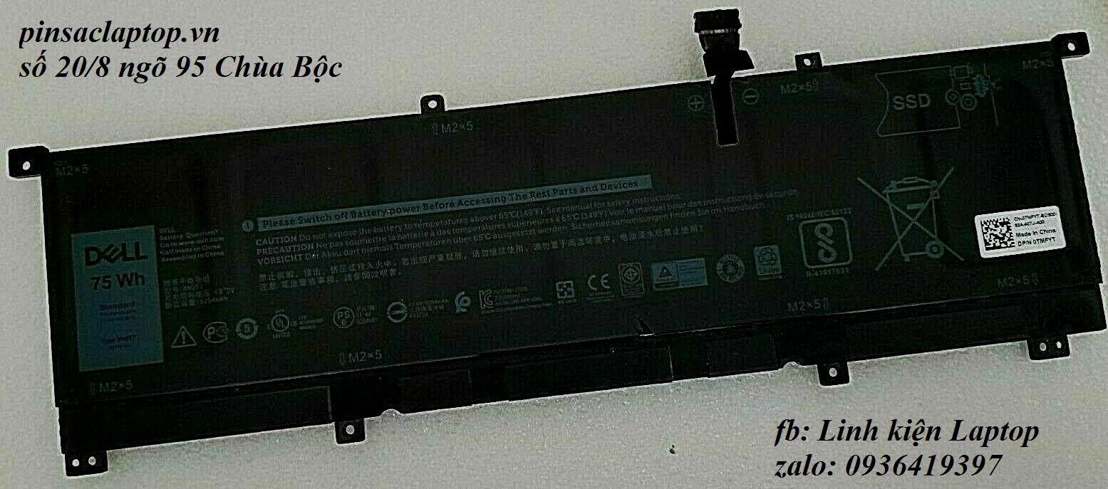 Pin - Battery For Dell XPS 15 9575 