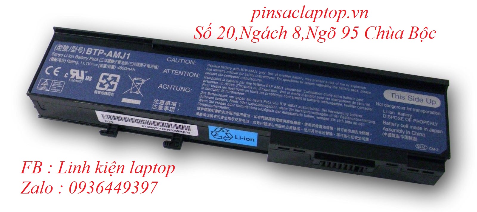 Pin - Battery Laptop Acer Aspire 2420