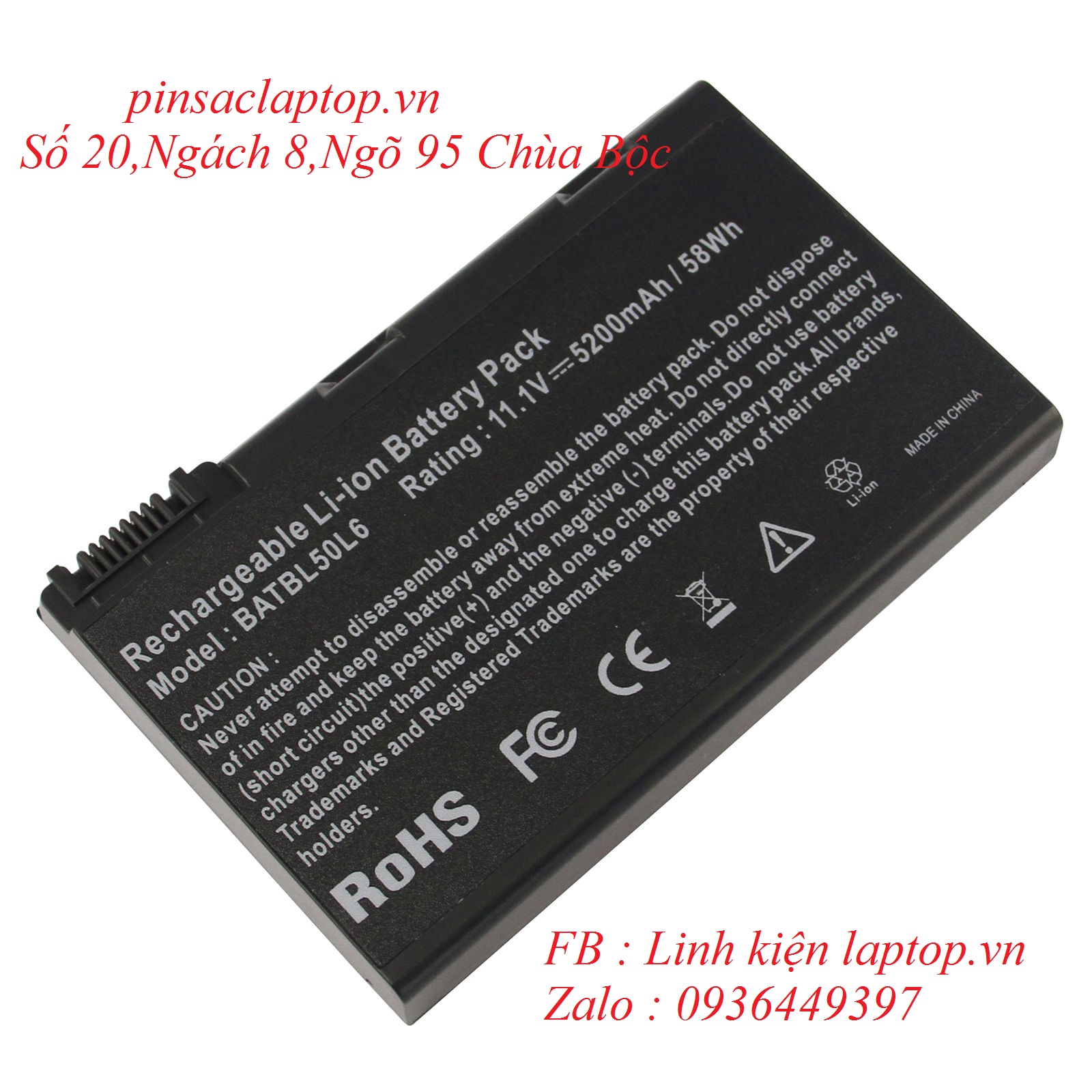Pin - Battery Laptop Acer Extensa 5220
