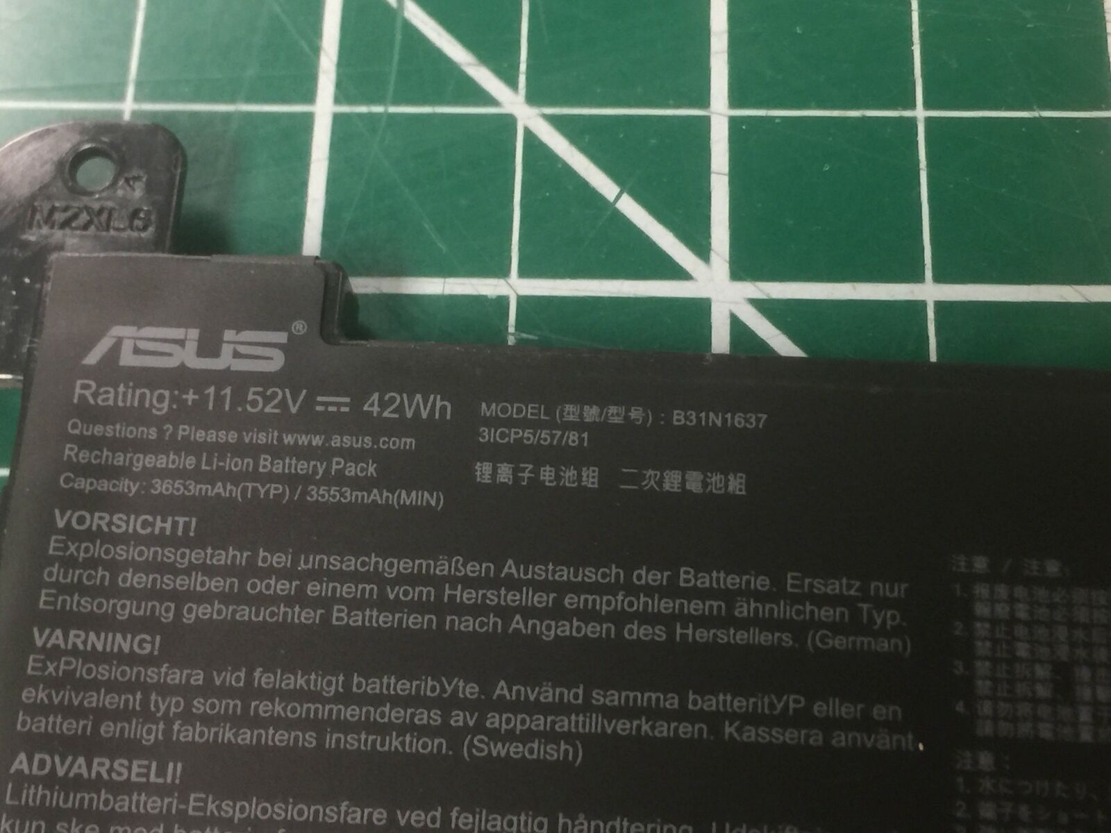 Pin - Battery Asus VivoBook B31N1637