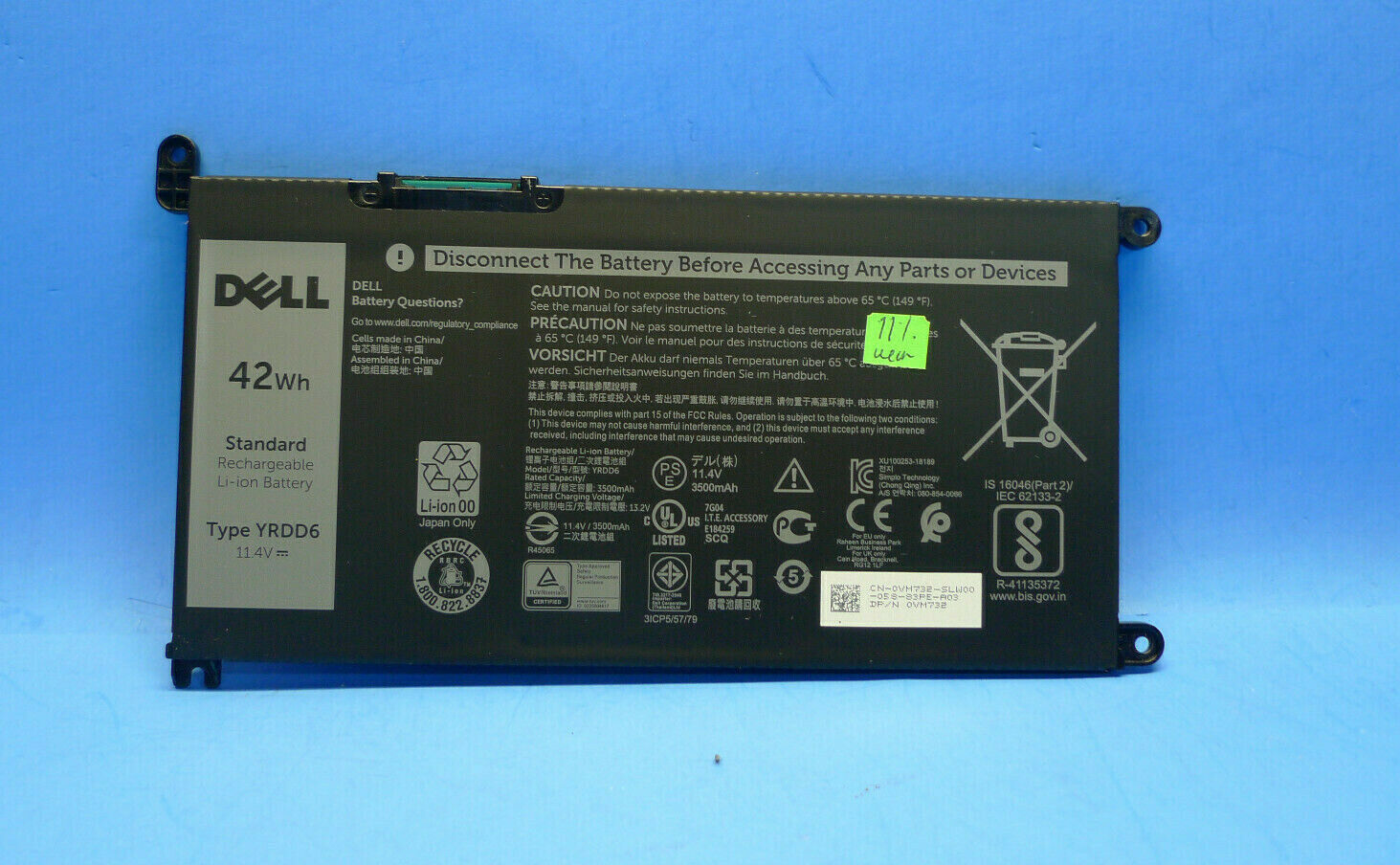 Pin Dell Inspiron 3582 3593 3793 5493 5585 5593 5480 5590 5594 5481