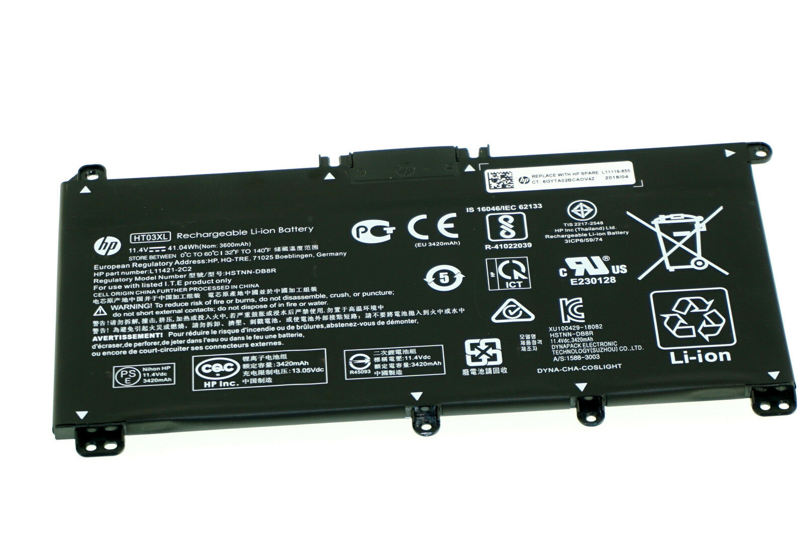 Pin - HT03XL Battery for HP 14-ck series 14-ck0065ST 14-ck0068TU Pin - HT03XL Battery for HP 14-ck series 14-ck0065ST 14-ck0068TU