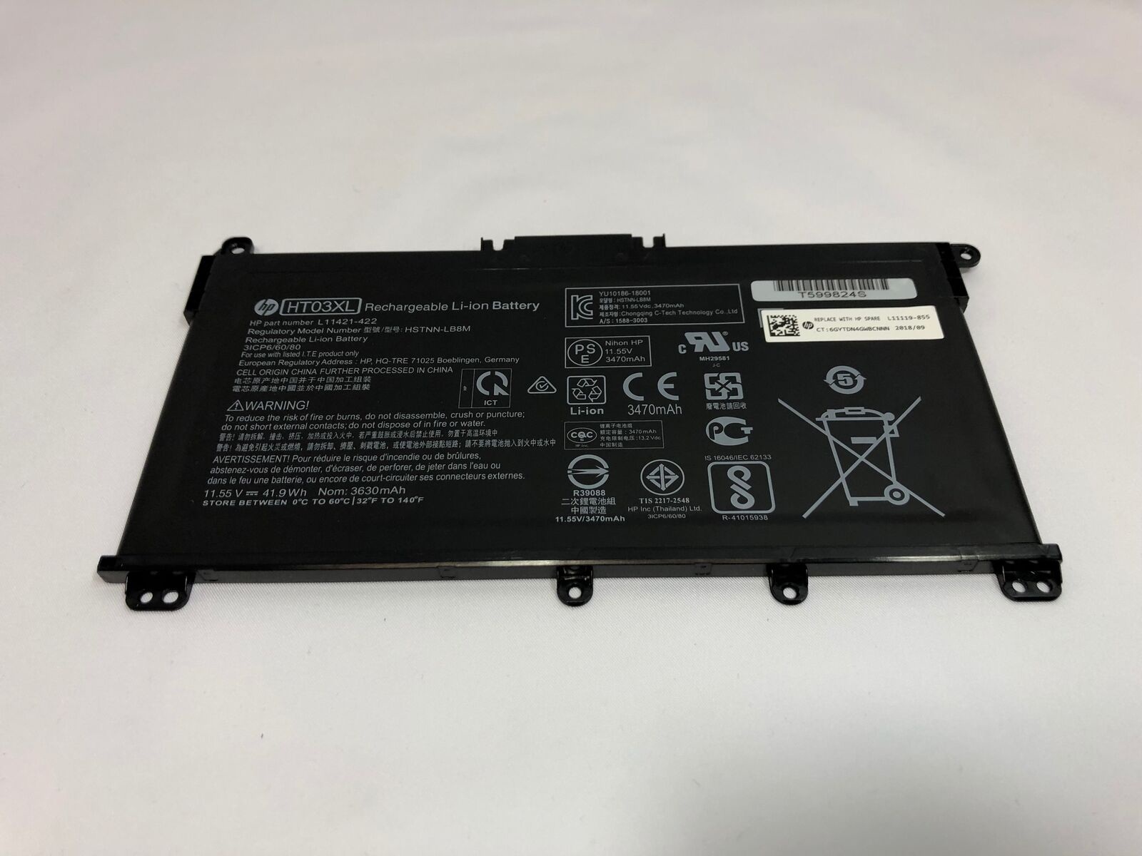 Pin -  HT03XL Battery for HP 15-cs series 15-cs0079NR 15-cs0061ST 15-cs2058TX 