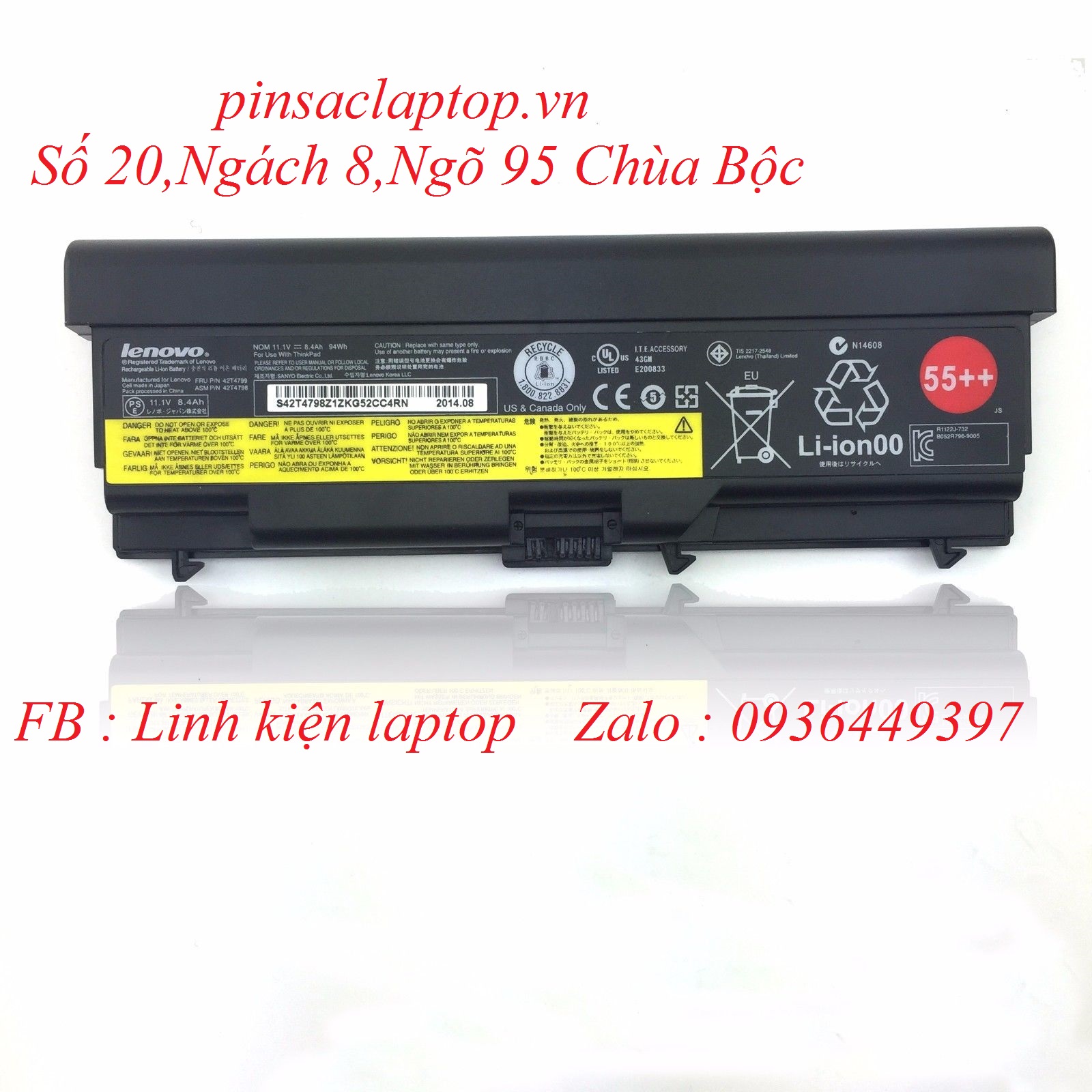 Pin - Battery Lenovo ThinkPad T410 9 Cell
