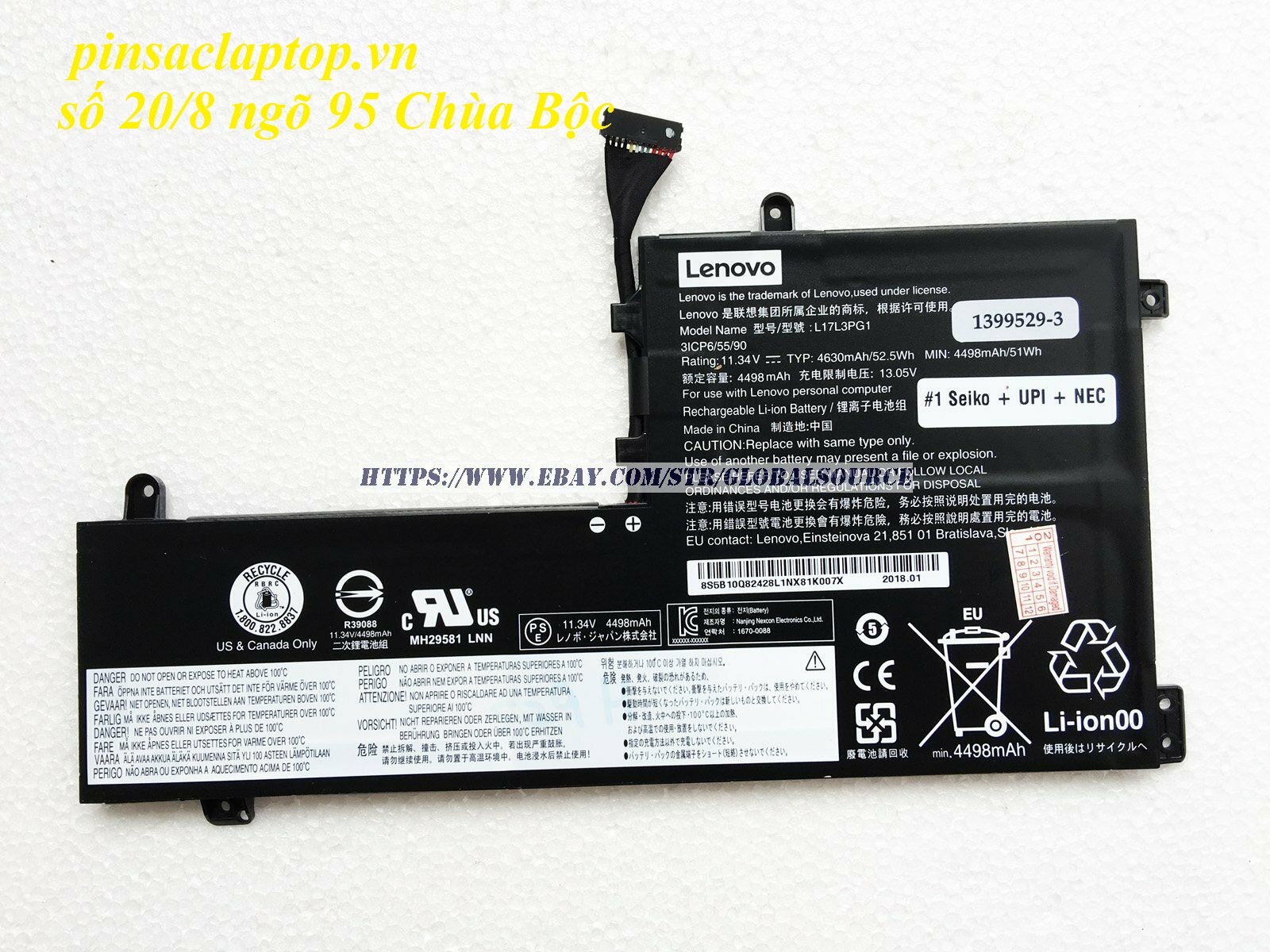Pin Lenovo - Battery Lenovo Lenovo Legion Y530 Y740-15ICH
