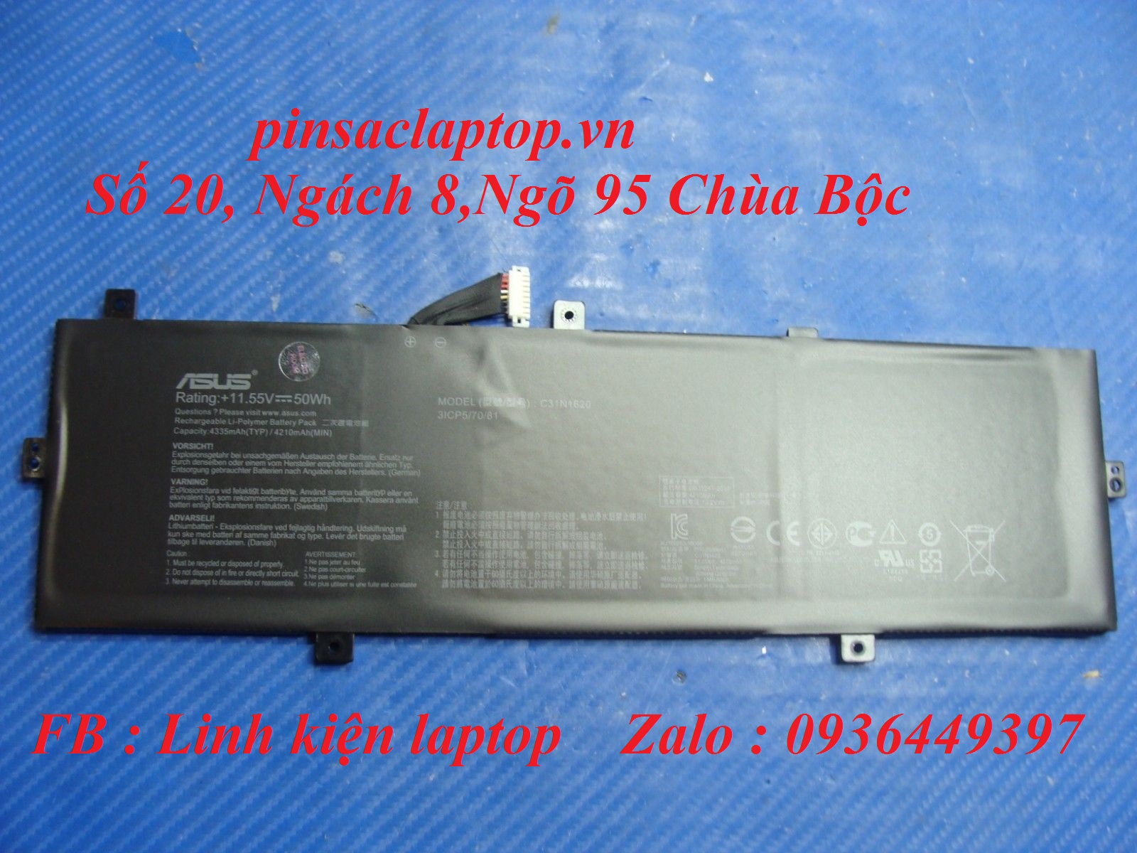 Pin Asus - Battery Laptop Asus Zenbook UX430U