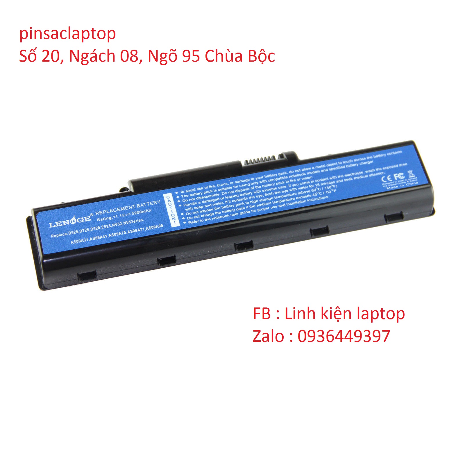 Pin laptop Gateway NV5911U