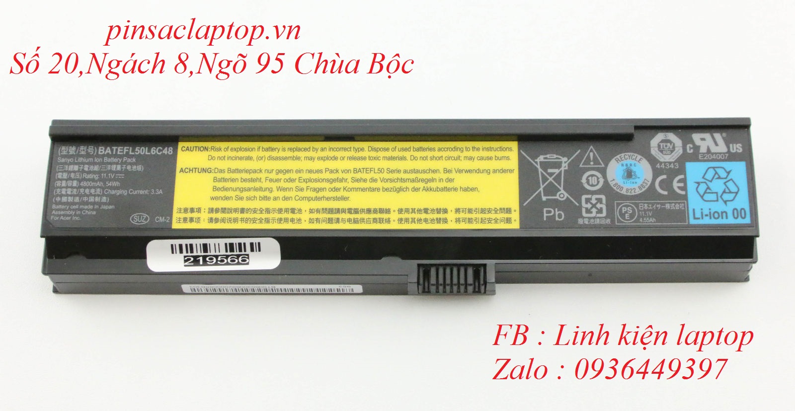 Pin - Battery Laptop Acer TravelMate C210