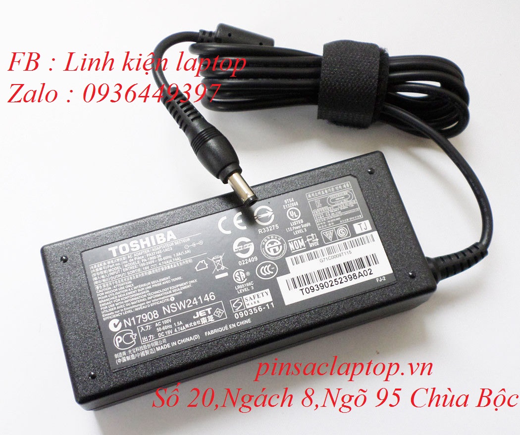 Sạc Adapter Laptop Toshiba Satellite C840