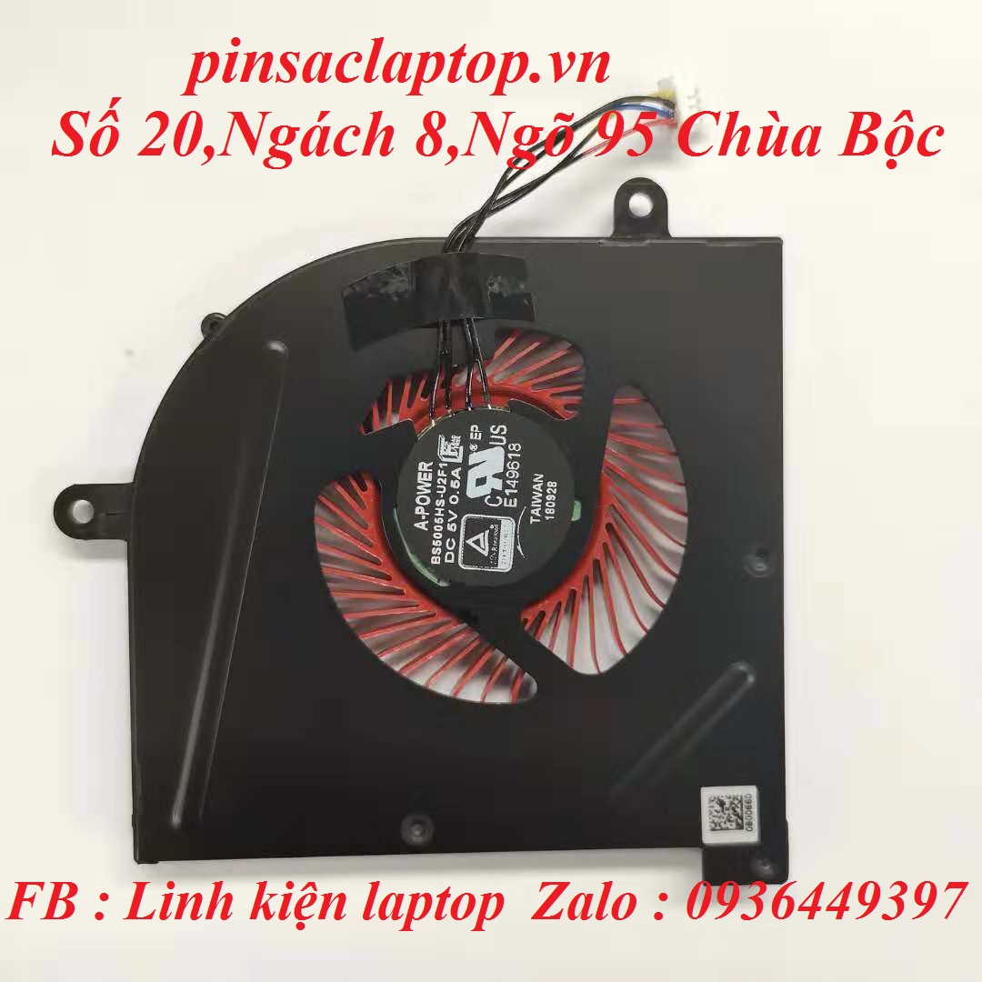 Quạt tản nhiệt laptop MSI GS63 GS73 Quạt tản nhiệt laptop MSI GS63 GS73