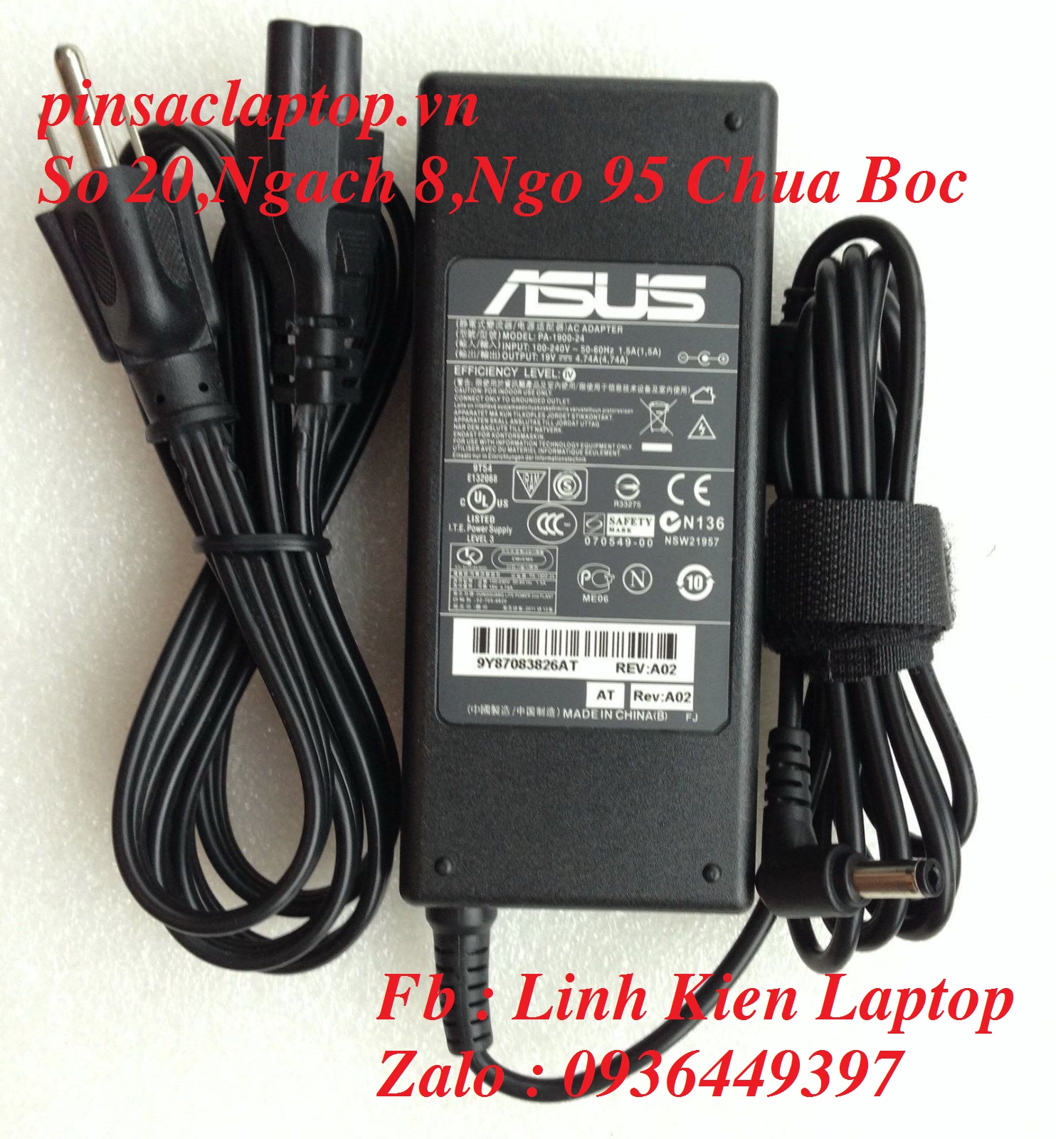 Sạc Adapter Laptop Asus K53JT 90W Sạc Adapter Laptop Asus K53JT 90W