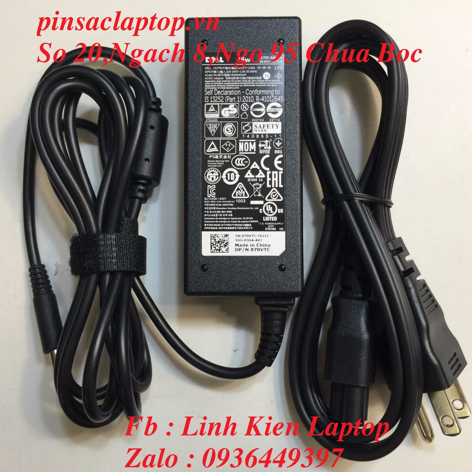 Sạc Dell - Adapter Dell Inspiron 11 3162 Sạc Dell - Adapter Dell Inspiron 11 3162