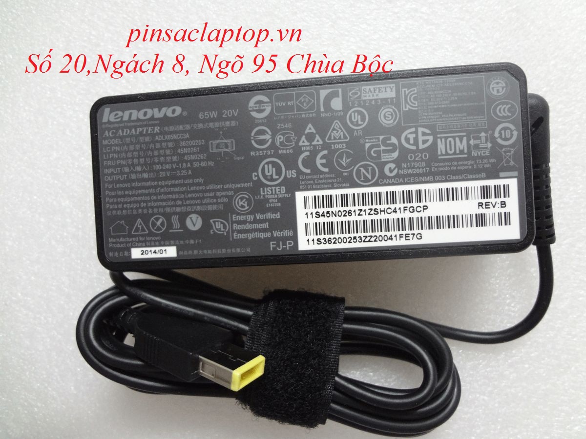 Sạc Laptop Lenovo ThinkPad T560 65W