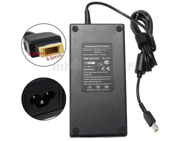 Sạc Adapter Lenovo 20V 8.5A (chân vuông)