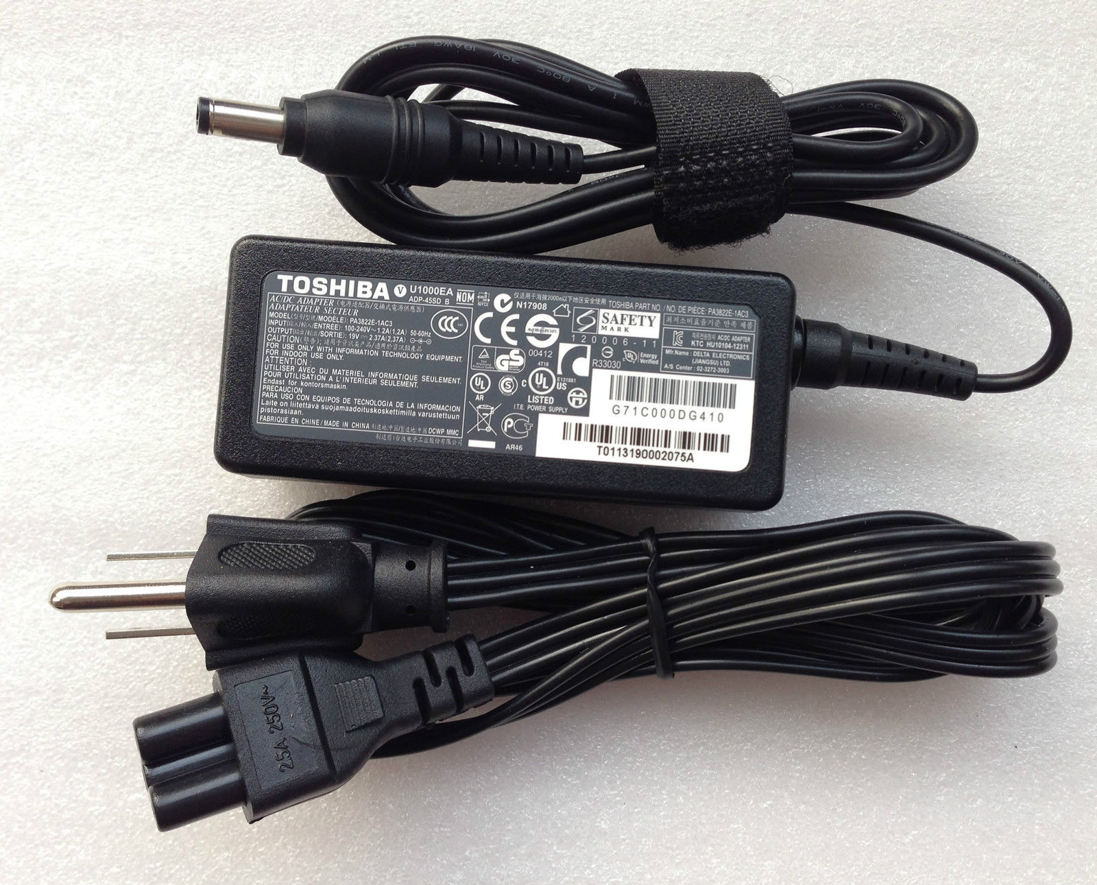 Sạc Adapter Laptop Toshiba 19V 2.37A