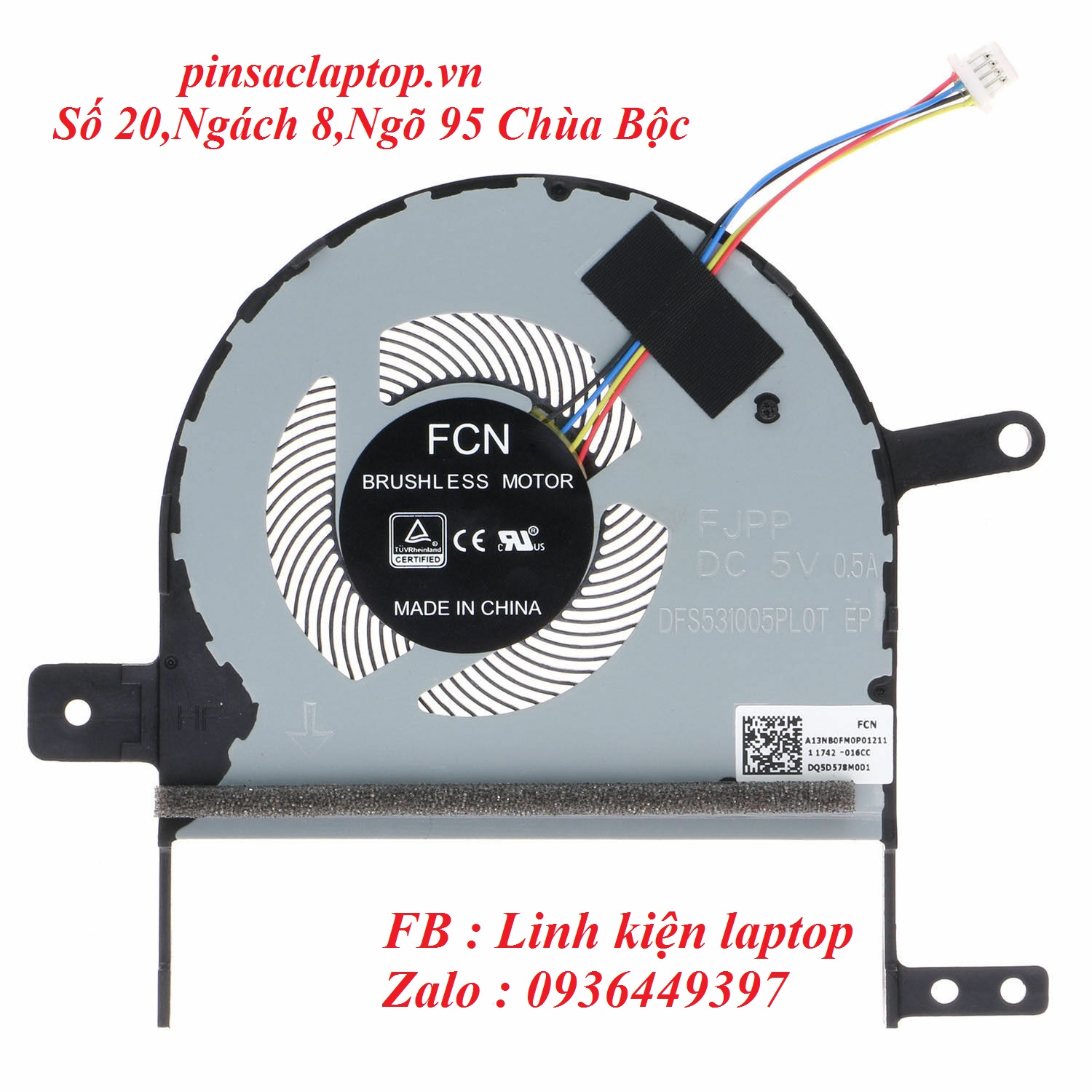 QUAT TAN NHIET LAPTOP ASUS S510 X510 S510U X510U