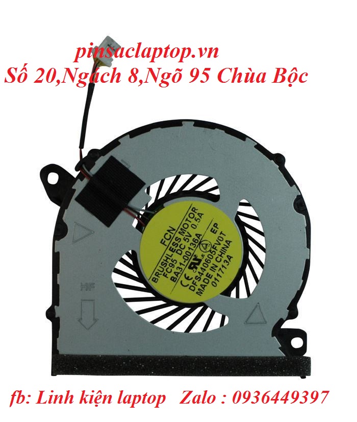 Quạt tản nhiệt laptop SamSung NP530U4E chính hãng Quạt tản nhiệt laptop SamSung NP530U4E chính hãng