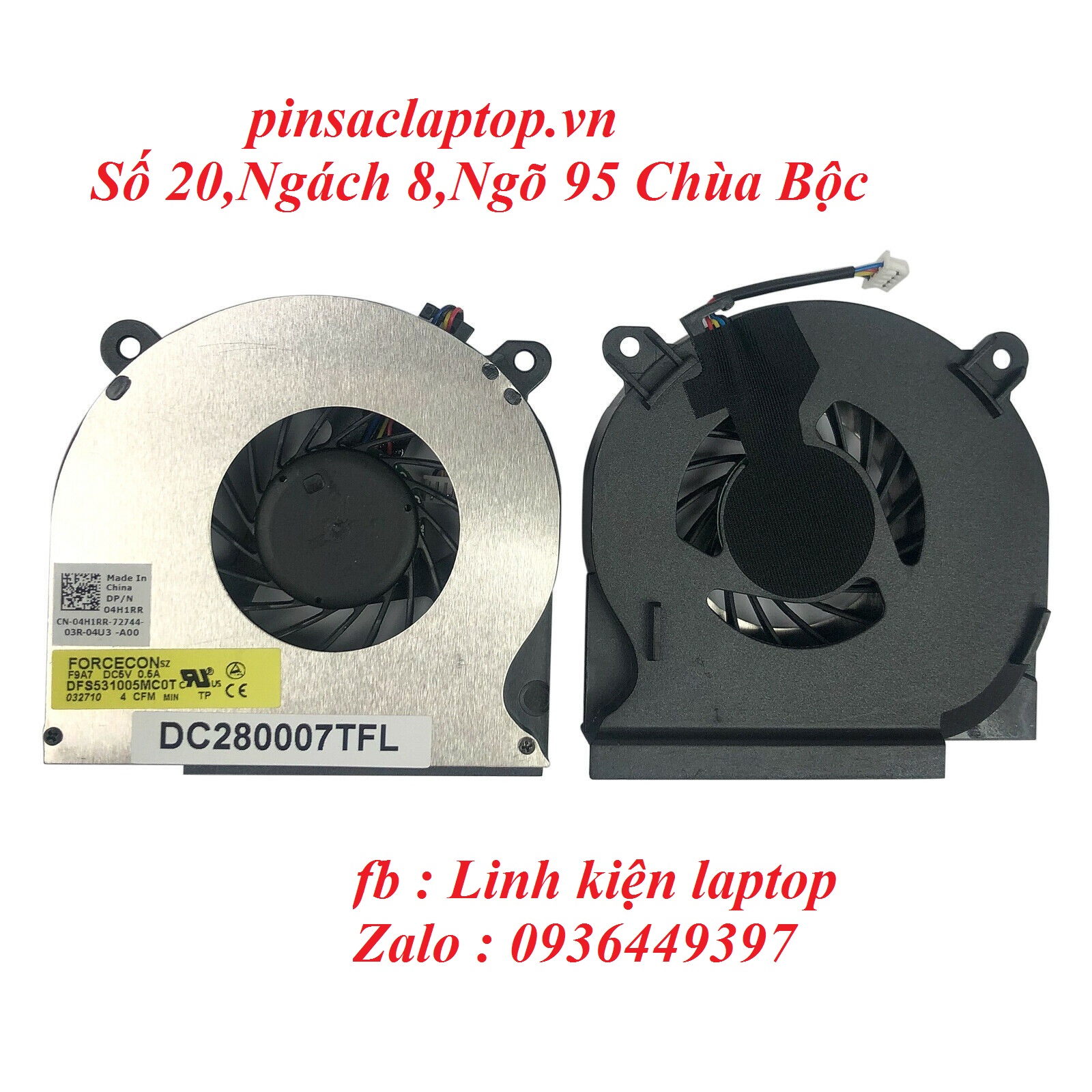 Quạt tản nhiệt laptop Dell Latitude E6510